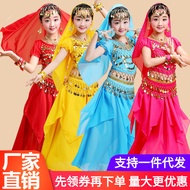 Girls' Indian Dance Costume, Belly Dance Outfit, Dance Apparel, Children's Dress Ethnic dance perfor