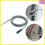 【】4 Size With Type C to 6.35mm For Audio Guitar Recording Cellphone Computer Cable