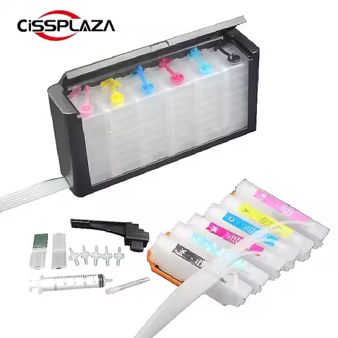 CISSPLAZA 1Set IC70 Luxury CISS compatible For Epson EP706A EP306 EP976A3 EP906F EP776A EP905F EP905
