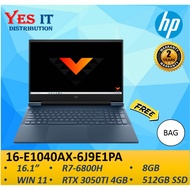 HP VICTUS GAMING 16-E1040AX 16.1" FHD 144Hz Laptop  (R7-6800H, 8GB, 512GB SSD, RTX3050Ti 4GB, W11,2Y