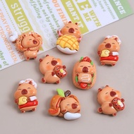 DIY UV Capybara Chef Food Series Beads UV Clay Beads for Chefs