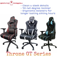Gaming Freak Gaming Chair Throne GT Edition Series (GF-GCTGT10) - 3 Color - Red, Blue, White, 90~165
