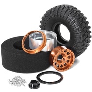【CCL】-4PCS 1.9 Metal Beadlock Tires Claw Mud Terrain Wheel Tires for FCX10 Axial SCX10 Pro SCX10 UTB