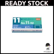 MAX STAPLES NO.11-1M BULLET (1000PCS/BOX) For HD-11FLK HD11FLK Stapler