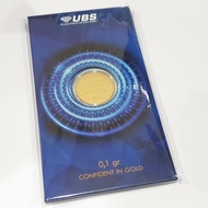 Logam Mulia UBS Imlek 0.1 Gr Emas 0,1 Gram Angpau Angpao UBS Gold
