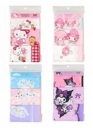 【順豐包郵】【Sanrio 三麗鷗】日本正版 經典角色包巾布/野餐便當布 3入組（Hello Kitty / 美樂蒂 / 大耳狗 / 酷洛米）
