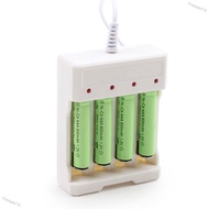 Firesale74 DC5V 1A 1.2V 4 Slot AA/AAA Rechargeable Battery Charger Adapter USB Plug
