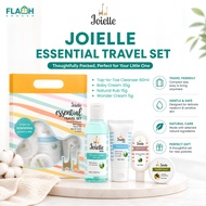 Joielle Essential Travel Set (Top-to-Toe Cleanser 60ml + Baby Cream 30g + Natural Rub 15g + Wonder C