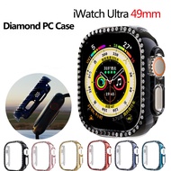 Diamond Protective Case For Apple Watch Ultra 49mm PC Bumper For iWatch Ultra 49mm Screen Protector Case