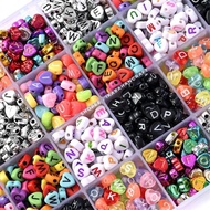 [IKA] 200pcs Love Letter Beads/ Color AZ Random Alphabet