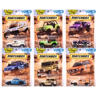 Matchbox Off Road Rally set of 6 Chevy Colorado VW Golf TOYOTA Land Cruiser FJ40 Scout Jeep Diecast