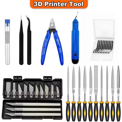 3D Model Grinding Tool Deburring Engraving Knife Kit Carving Tool DIY File Cutter Scraper Trimming T