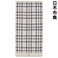 其他品牌 - 日版DAKS 經典格紋 小熊刺繡 米色 純棉毛巾小浴巾 (938)【市集世界 - 日本市集】