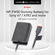 [KingMa] NPFW50 USB TypeC Dummy Battery for Sony A7 A7R2 A7M2 A6000 A6300 and more / FW50 / FW 50
