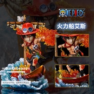 ONE PIECE G5 series high-quality version gk figure wholesale G5 fireboat Ace gk figure small model a