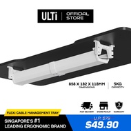 [NEW] ULTi Flexi Easy-Access Cable Management Tray, Drill or Adhesive Installation | C87