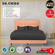 Living Mall Siena Divan Bed Frame Pet Friendly Scratch-proof Fabric - With Mattress Add On-All Sizes