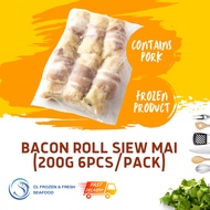 Premium Pork Bacon Roll Siew Mai / 培根卷 (200g 6pcs/pack) | Dim Sum Frozen Food | Homemade Dim Sum | N