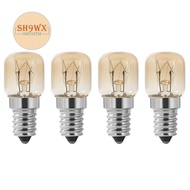 Oven Bulb,4Pcs E14 Oven 15W,Oven Bulb, SES Cap Clear Pac Pygmy Oven Lamp,E14 Resistant Up to 300 Celsius Light for Oven