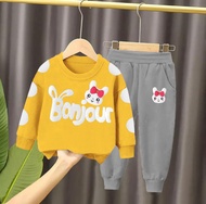 BAJU ANAK PEREMPUAN SETELAN ANAK SWEATER JOGGER ANAK PEREMPUAN BAJU ANAK 1-5 TAHUN SWEATER ANAK LAKI