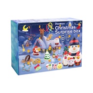 Yegbong Christmas Advent Calendar 24 Days Countdown Surprise Blind Box Soft Cute Animal Stress Relief Rubber Toy Gift Exquisite Christmas Calendar Box Holiday Party Favors Surprising Christmas Gift