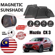 Mazda CX3 CX-3 Epic Magnetic Sunshade  (6pcs) Accessories Automotive