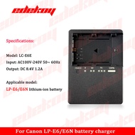 LC-E6E Suitable for Canon LP-E6 E6N Battery 5D2 5D3 70D 80D Digital Camera Charger