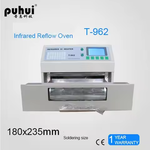 T-962 110V/220V 800W Desktop Reflow Oven IC Heater Soldering Machine 800W 180 x 235mm T962 for BGA S