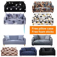 1/2/3/4 Seat Sofa Cover for Regular or L Shape Universal Stretch Non-slip Sofa Covers 沙發套罩