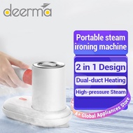 💥Dream Best🔥 Deerma Multi-function Global Version Steam Iron HS200 1000W Portable Travel Garment 2 in 1 Hanging Flat Iron 110ml Water Tank