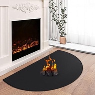 TOHONFOO Fireplace Mat for Home Protection, 3'6'' x 2' x 0.04'', Black | 1800°F fireplace rugs firep