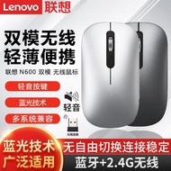 聯想異能者N600藍牙無線雙模鼠標usb便攜筆記本電腦滑鼠辦公家用