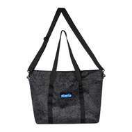 【KAVU】Traveller 防潑水旅行袋 黑色等高線 #9456