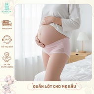 BONBON STORE- No-Show Maternity Panties, High Quality Antibacterial Elastic Cross-Waist Maternity Pa