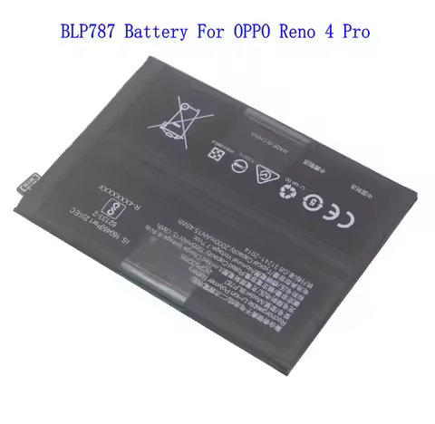 1x 4000mAh 15.48Wh BLP787 Replacement Battery For OPPO Reno4 Pro Reno4Pro 5G Batteries