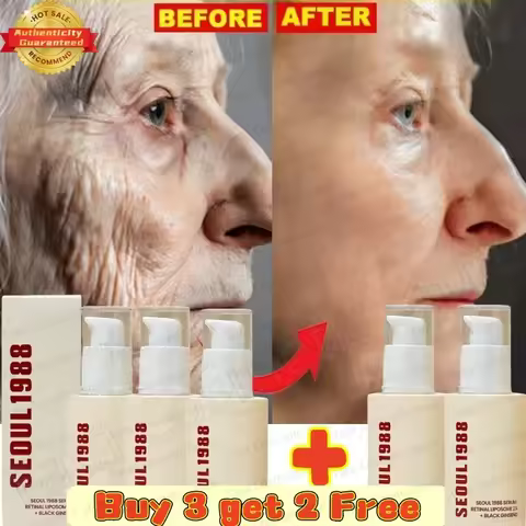 Korean SEOUL 1988 Serum Black Ginseng 2%Retinal Anti Aging Wrinkle Firming Pores Brightening Nicotin