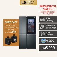 655L Side by Side Fridge in Matte Black Finish