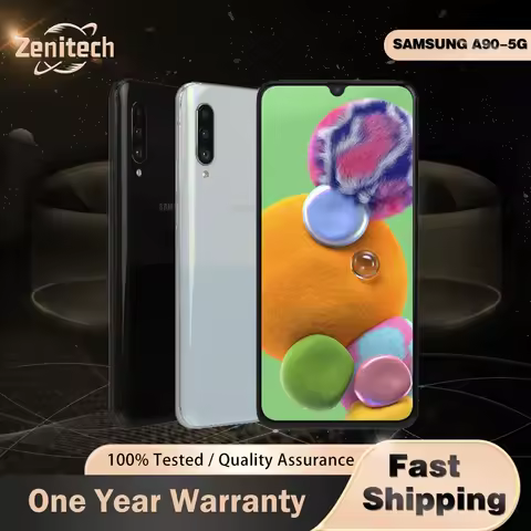 Original Samsung Galaxy A90 mobile phone 6.7'' 6GB RAM 128GB ROM NFC 48MP+8MP+5MP+32MP Octa Core gal