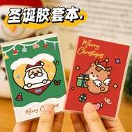 Cartoon Cartoon Christmas Rubber Set Student Mini Pocket Small Notebook Cute A7 Notebook Christmas S