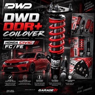 HONDA CIVIC FE FL1 / FC - DWD DDR+ Coilover Honda Civic FC FE Adjustable Car Suspension Red