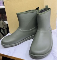 全新 日本製 Charming 水鞋 XL size 25cm outdoor 中性款 工作鞋 軍綠色 雨靴 優質 PVC 防水 防臭 抗菌 輕巧 雨天  工作 廚房 大碼鞋 不焗腳
