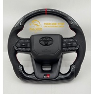 GR SPORT STEERING WHEEL DESIGN LC300 GROSS BLACK EMBLEM
