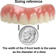 美國最新【自然色】仿真假牙 可脫卸 美容牙套 仿真軟 美白牙套 矽膠假牙貼片 美齒牙套 微笑假牙 臨時假牙套 假牙齒