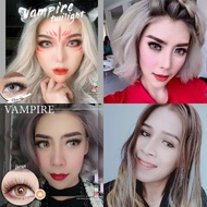 คอนแทคเลนส์ บิ๊กอาย รุ่น  Vampire twilight / Vampire สีเทา/ตาล gray/brown มีค่าสายตา (0.00)-(-6.50)