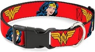 Buckle-Down BAC-WWW010-NM Red Wonder Woman Breakaway Cat Collar, 1/2" Wide-Fits 8-12" Neck-Medium