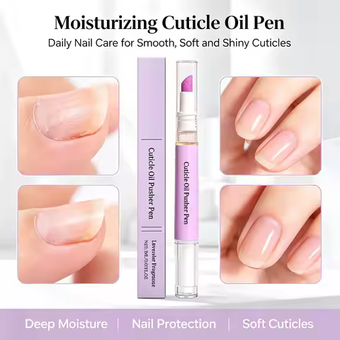 1/2/3/4 PCS x Nail Cuticle Oil Pen Lavender Fragrance Cuticle Pusher Nourishing Nail Oil Cuticle Rem