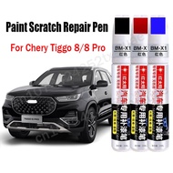 Specially Car Paint Scratch Repair Pen For Chery Tiggo 8 8 Pro Touch-Up Pen Black White Gray Blue Red Paint Care Accessories