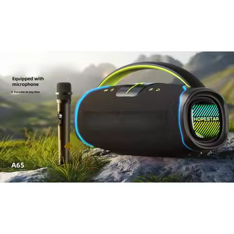 for HOPESTAR A65 300W Portable Outdoor Waterproof Bluetooth Speaker with Big Bass Stereo Sound Handh