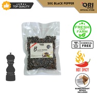 OriSpice 50g 100% Pure Sarawak Black Pepper Peppercorn Vacumm Pack / Berry / Lada Hitam Biji / 砂拉越纯真黑胡椒粒 真空包装