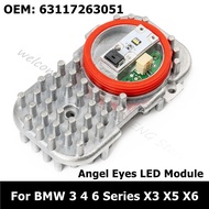 63117263051 Angel Eyes LED Headlight Insert DRL Daytime Running Light Module For BMW 3 4 6 Series X3 X5 X6 F25 E70 E92 F